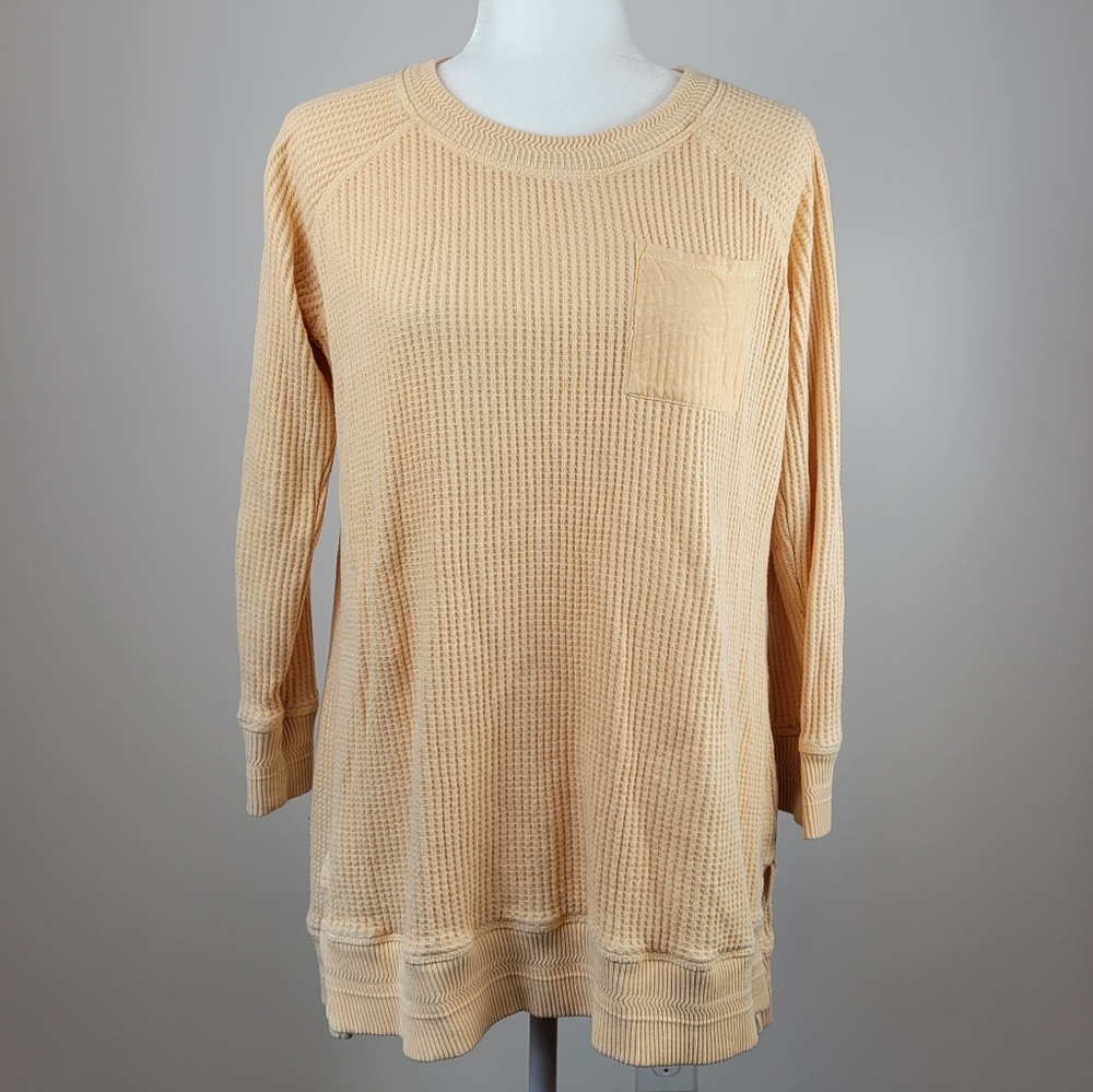 Soft Surroundings Autumn Waffle Tee small - Picture 6 of 7